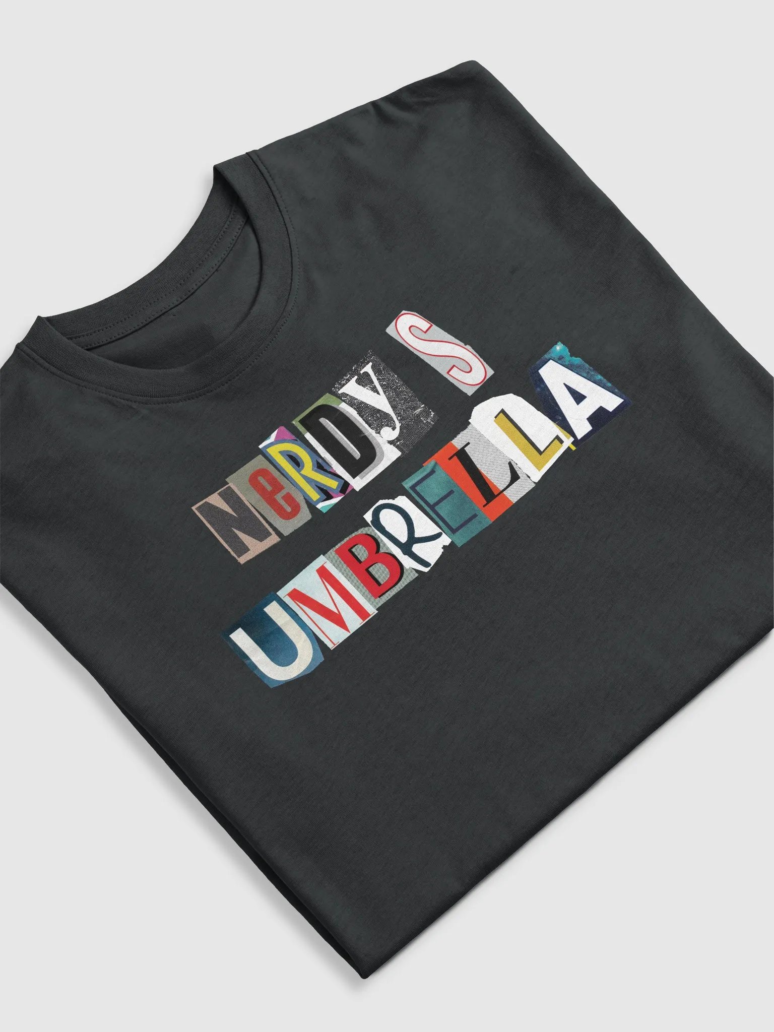 Collage Letter Men's Tee - Nerdy's Umbrella Edition product image (4)