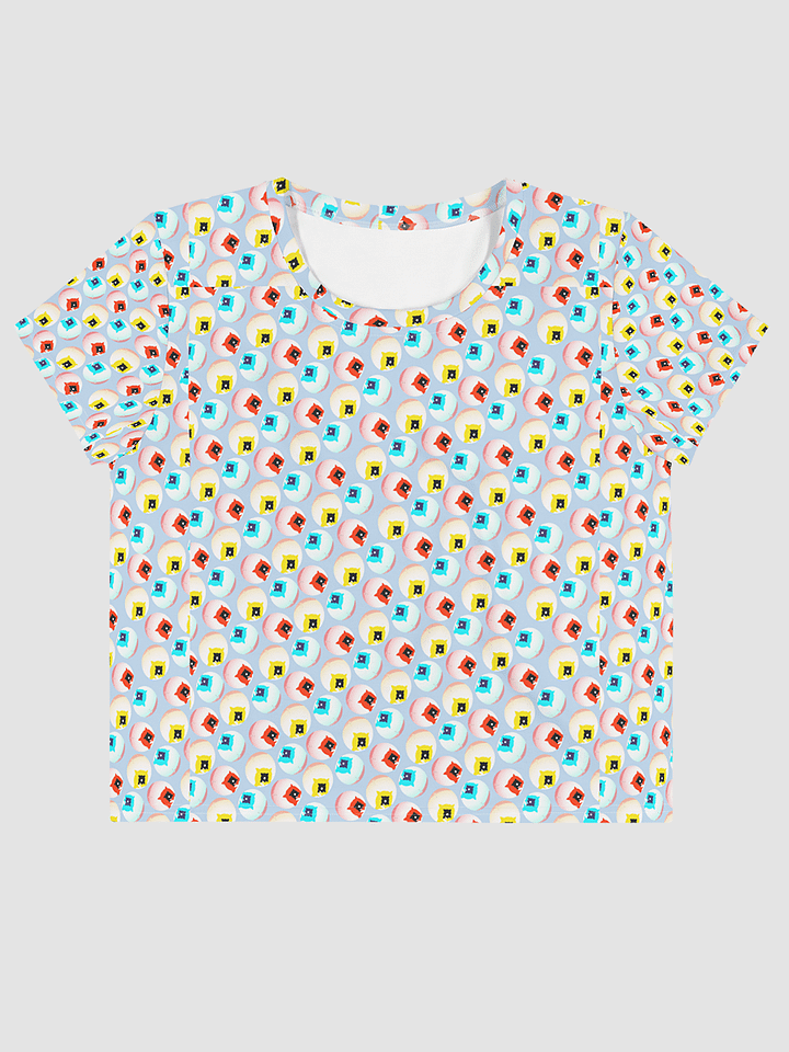 AIBALL All-Over Print Crop Tee (White) product image (1)