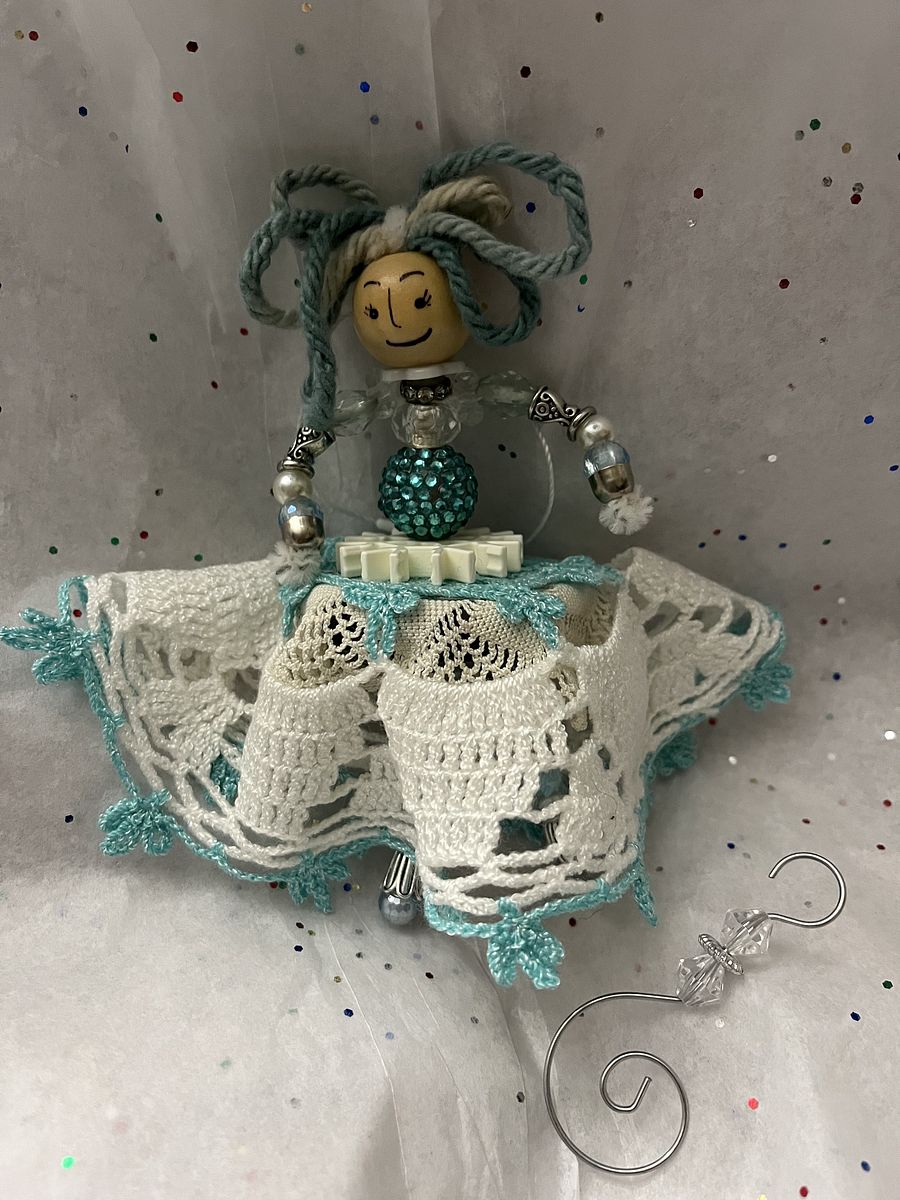 Turquoise Princess w/ Double Antique Lace/Linen Skirts product image (7)