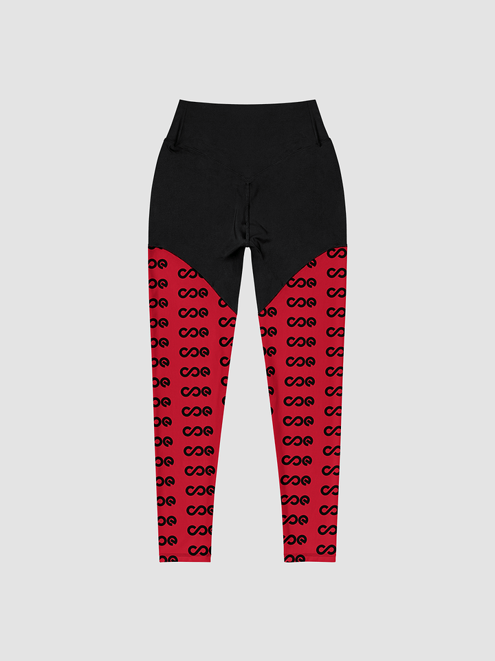 COE Premium Sports Leggings Black & Red product image (2)