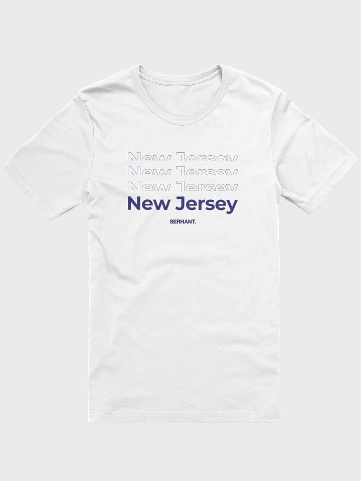 SERHANT. New Jersey White Type T-Shirt product image (1)