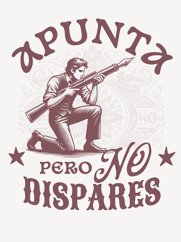 Apunta Pero No Dispares Camiseta Unisex product image (1)