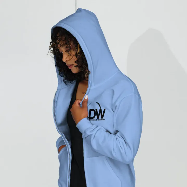 Dodgeball Winnipeg Zip-Up Hoodie (Dark) product image (1)