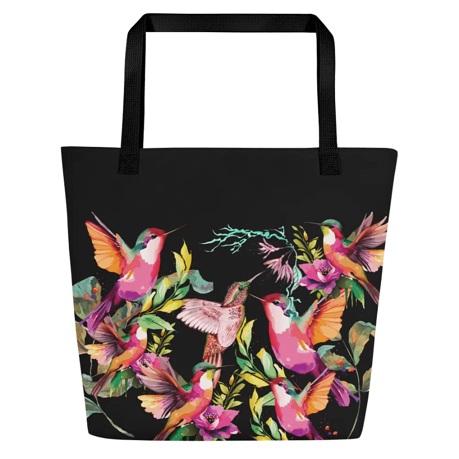 Vibrant Hummingbird Haven Tote for birdlovers product image (1)