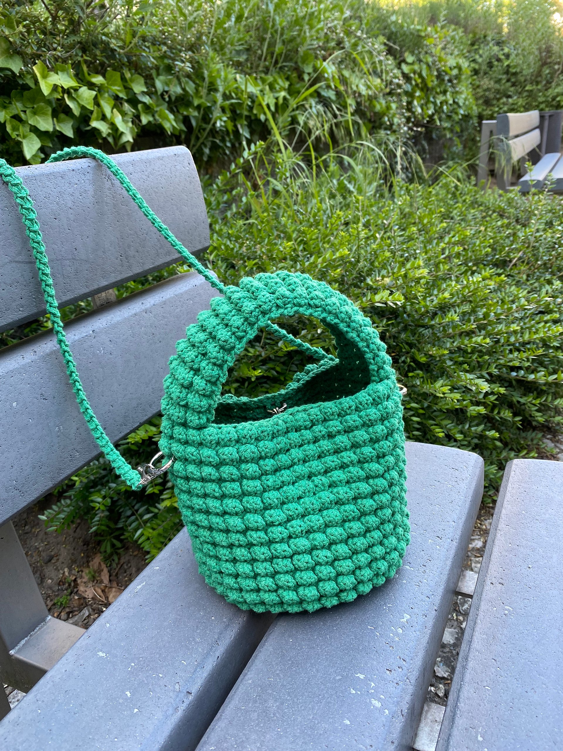 Crochet Pattern Green Pea Bag (PDF Pattern and YT English Video Tutorial) product image (4)