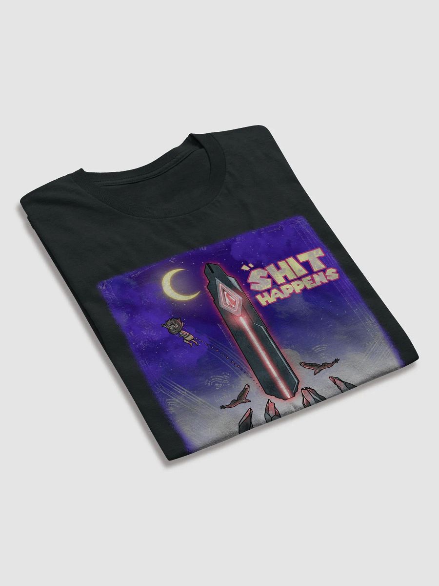 Shit Happens-black Lightweight cotton tee. product image (7)