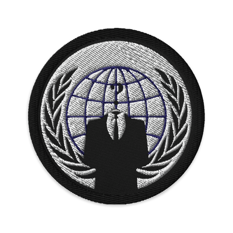 Anonymous Patch Black White & Blue product image (1)