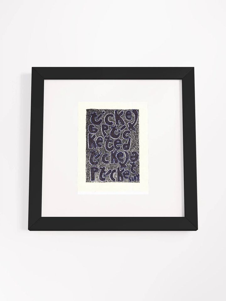 ticketed Panel Card Print Framed product image (2)