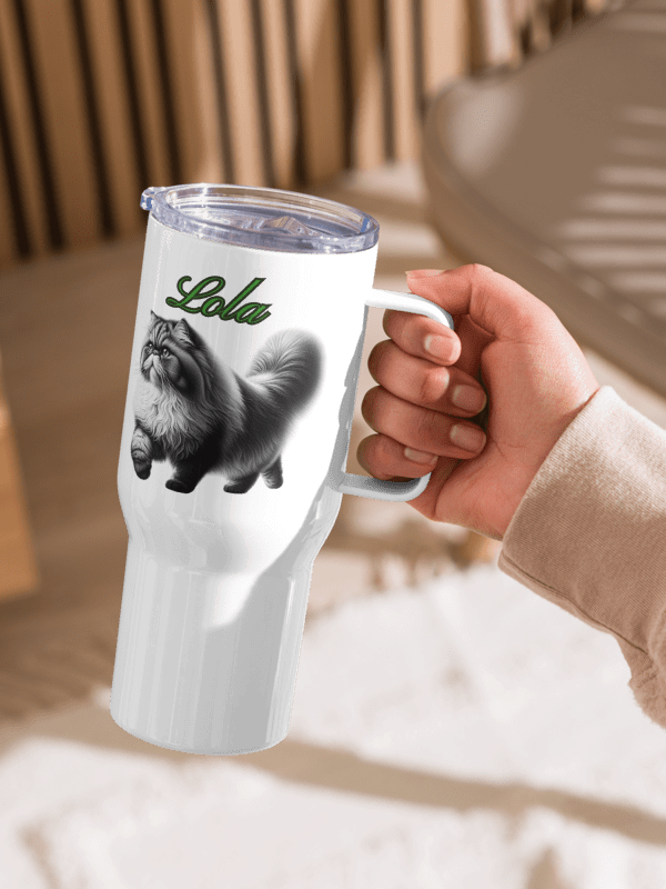 YOUR PERSIAN! / TRAVEL MUG 25 oz PERSONALIZED NAME product image (1)
