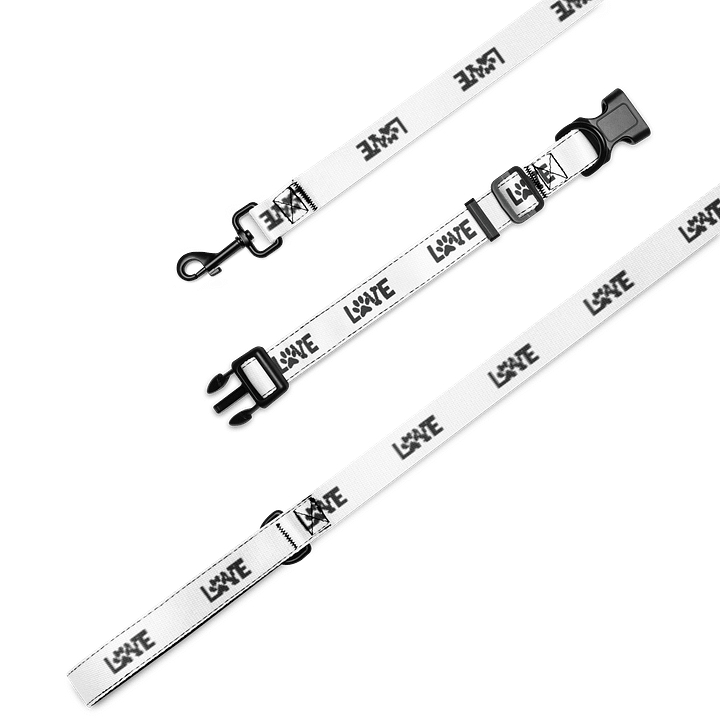 'Paw Print Love' Pet Collar & Leash Set product image (1)
