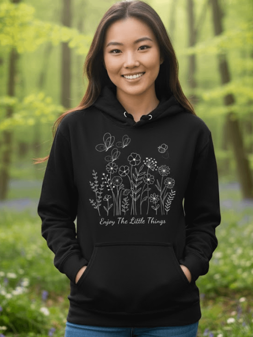 Enjoy The Little Things Floral Classic Hoodie product image (1)