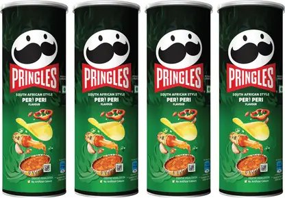 Pringles Potato Chips Peri Peri Flavor Pack of 4 product image (1)