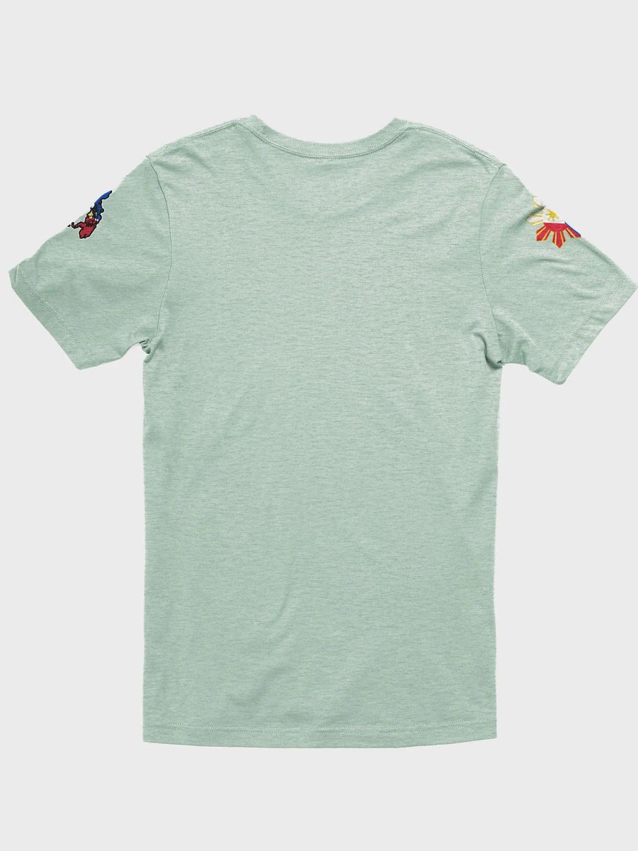 Tokwa't Baboy WHITE TEE (Black Logo), Pork Tofu Philippines Cuisine, Filipino Foodie, Short Sleeve + Shoulder Patches, Light Tones T-Shirt product image (15)
