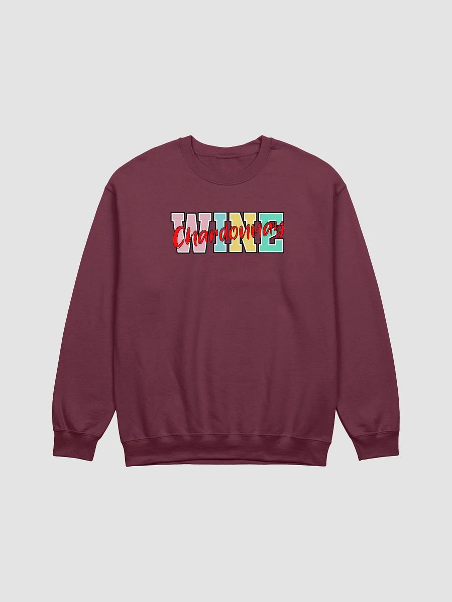 Wine Chardonnay Block Letters Sweatshirt product image (5)