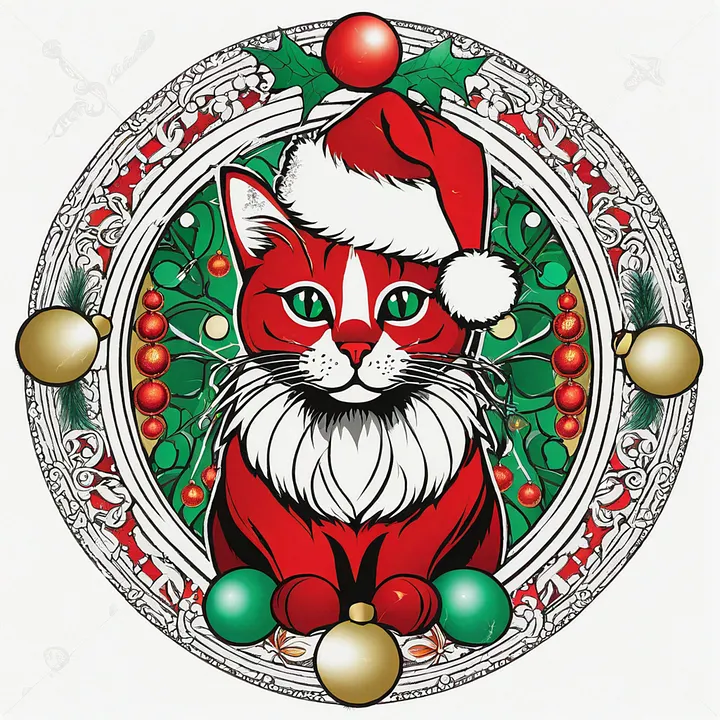CHRISTMAS CATS - Colouring for Cat Lovers - BOOK TWO product image (2)