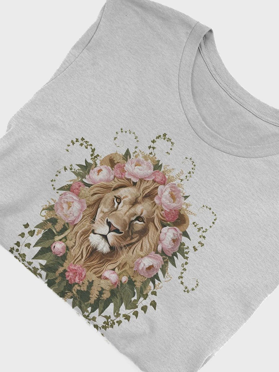 Lion and flower t-shirt product image (5)