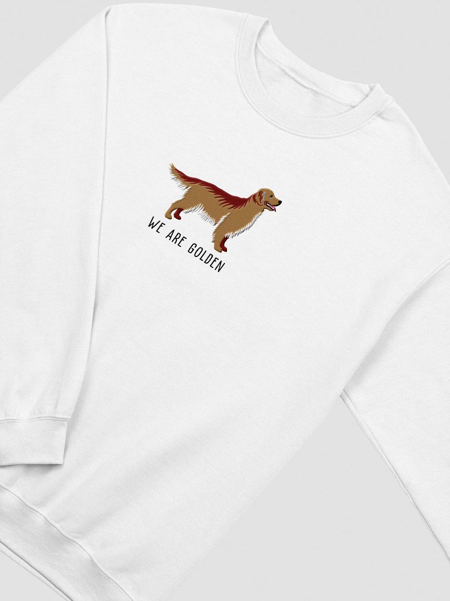 We Are Golden Sweatshirt (Embroidered) of a Golden Retriever product image (18)