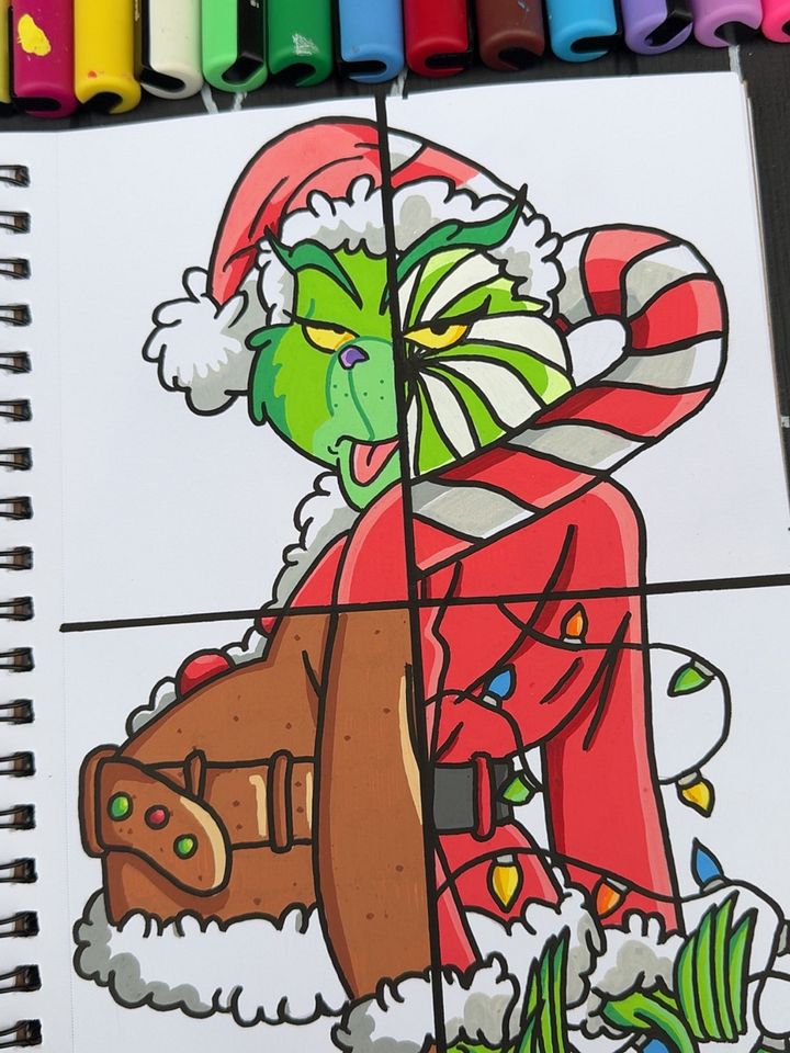 Grinch in 4 Christmas styles product image (1)