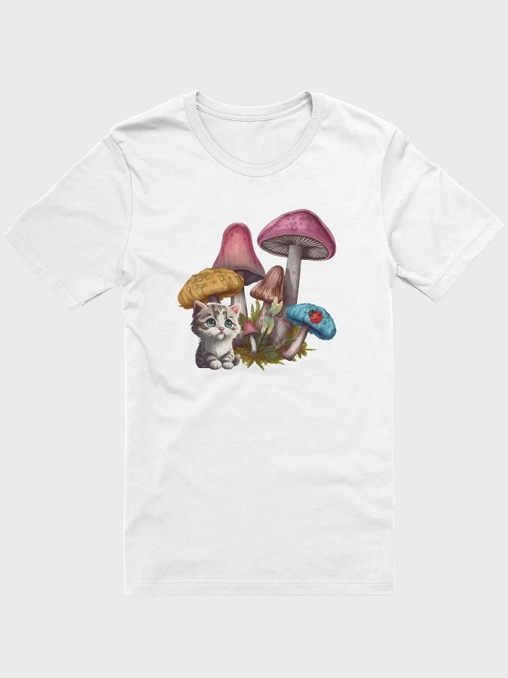 Cute Kitten and Wild Mushrooms product image (1)