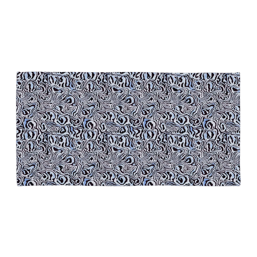 Blue Black Snake Pattern Towel product image (1)