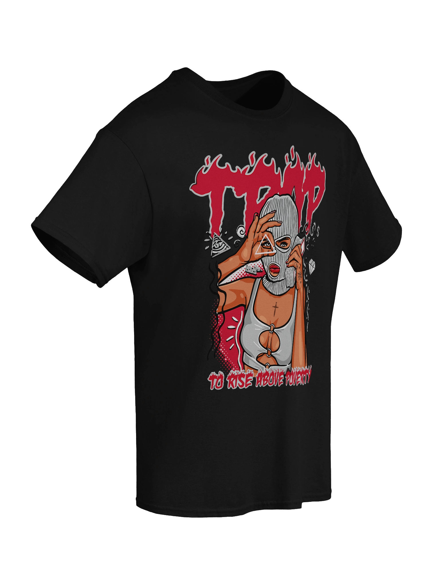 Rise Above Poverty Balaclava Tee product image (8)