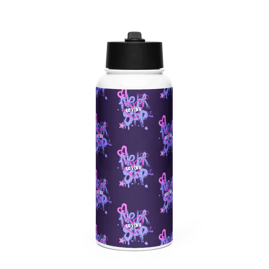 Never Stop Loving Water Bottle product image (1)