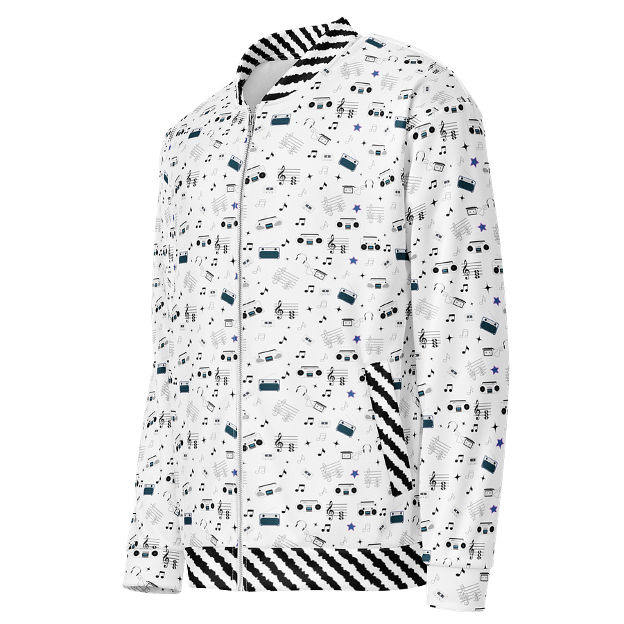 Rewind & Replay – Retro Scribble All-Over Bomber Jacket product image (3)