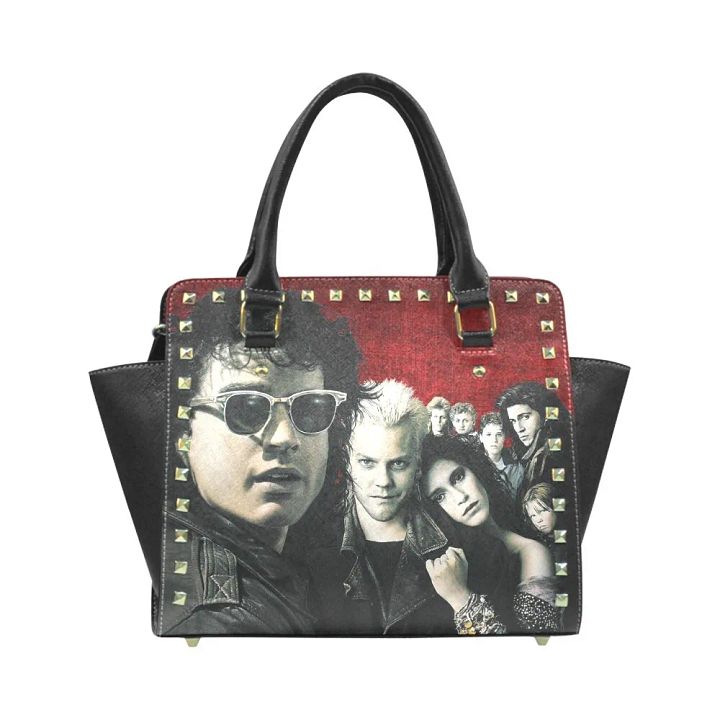 Lost Boys Goth Women's Studded Rivet Leather Bag Purse Handbag Horror product image (1)