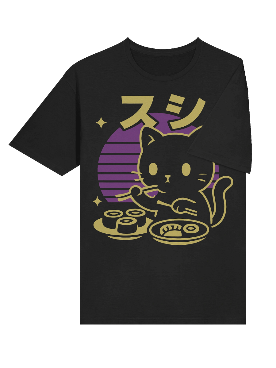 Retro Japanese Kitten Sushi T-Shirt product image (35)