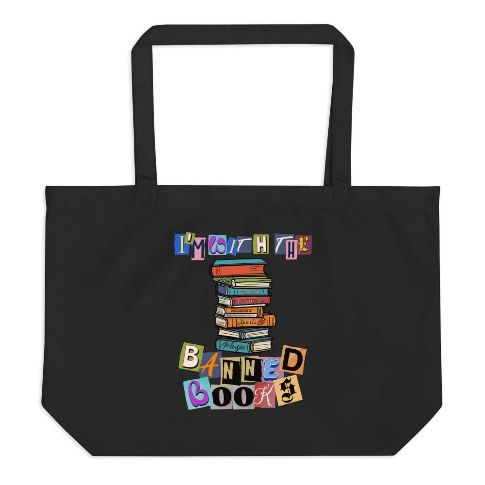 Im With The Banned Books Rebel Reader Organic Tote product image (1)