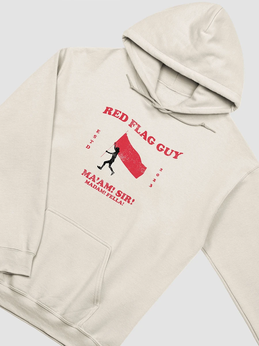 Red Flag Guy Distressed Unisex Hoodie product image (4)