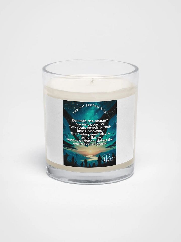 The Whispered Kiss Poetry Candle. Africa Pride 2024. LGBTQ Gay Pride product image (1)