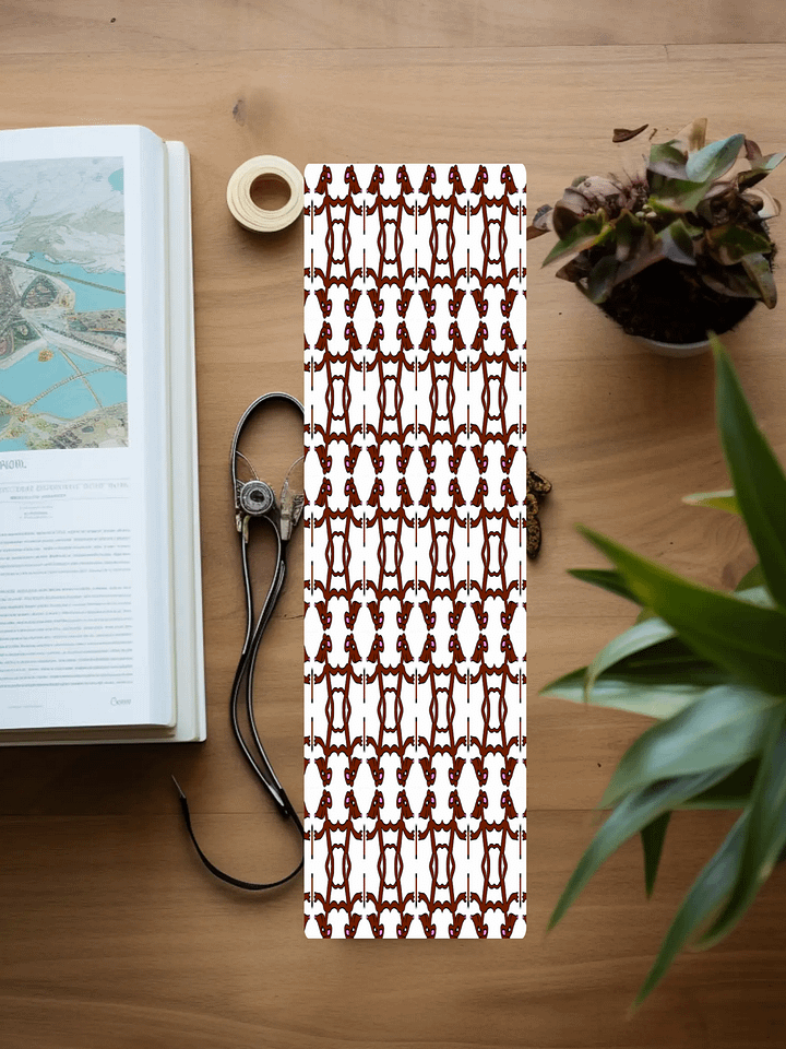 Cute Cartoon Girl Fancy Rat Pattern Laminated Bookmark with Tassel for the Rodent Loving Book Reader in Your Life product image (1)
