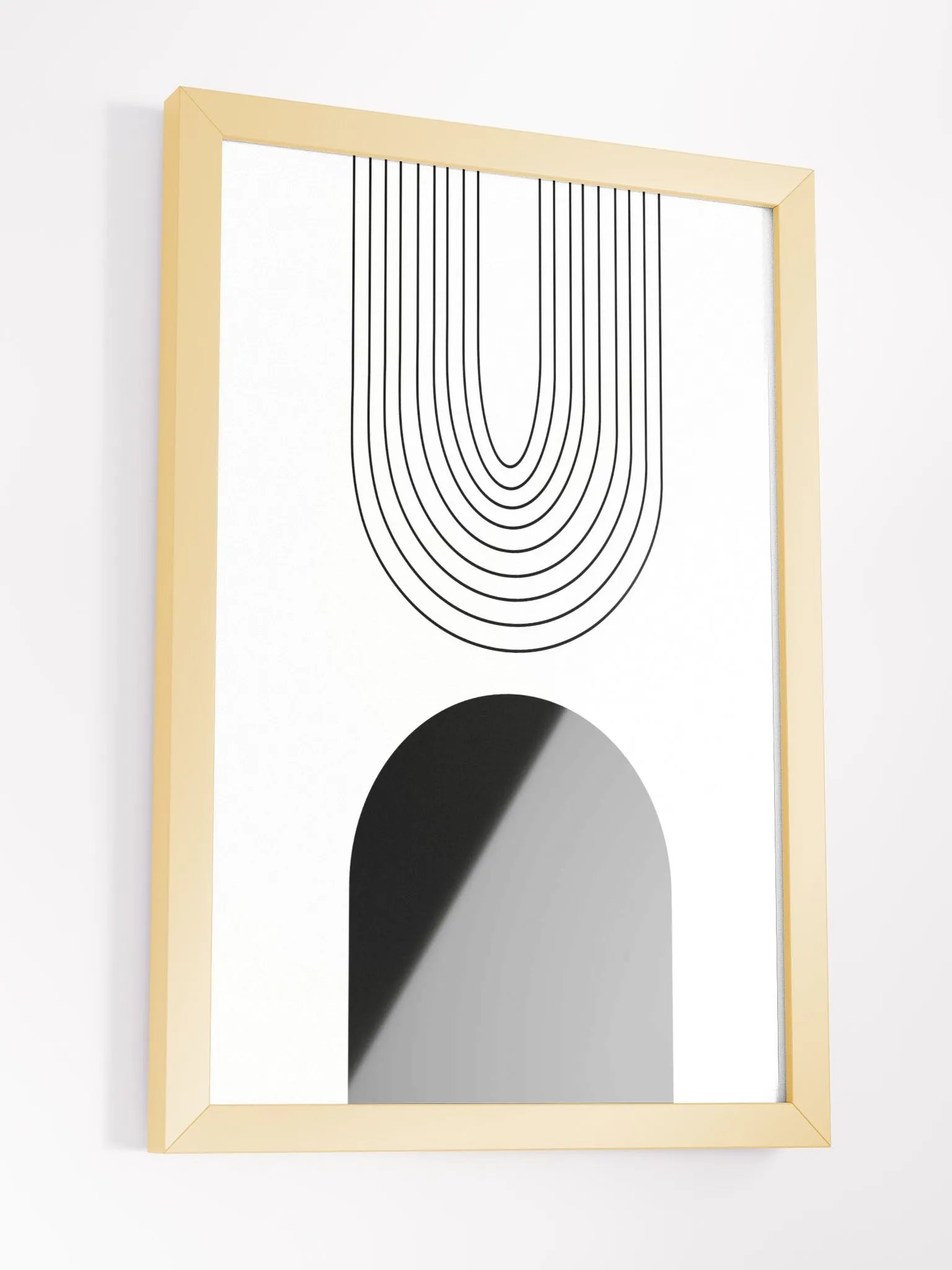 Minimalist Vase and Leaves Framed Poster product image (14)