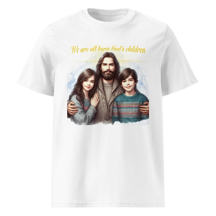 We are all born God's children - Organic Cotton Short Sleeve T-Shirt product image (1)