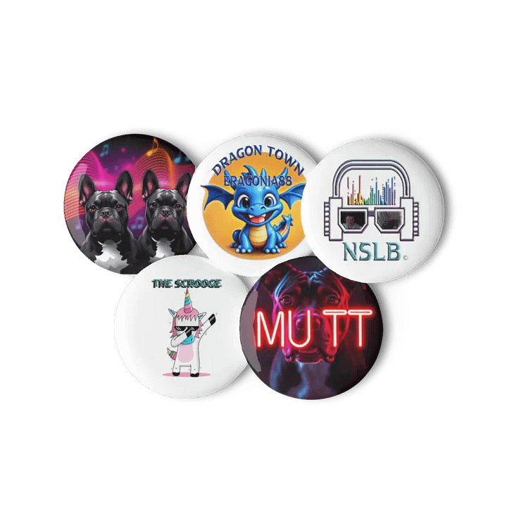 Neon Mutt Collection Pin Buttons product image (3)