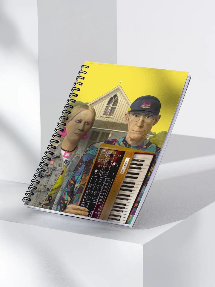 American Prophet by Frank Fonik, EDM Techno Spiral Notebook product image (1)