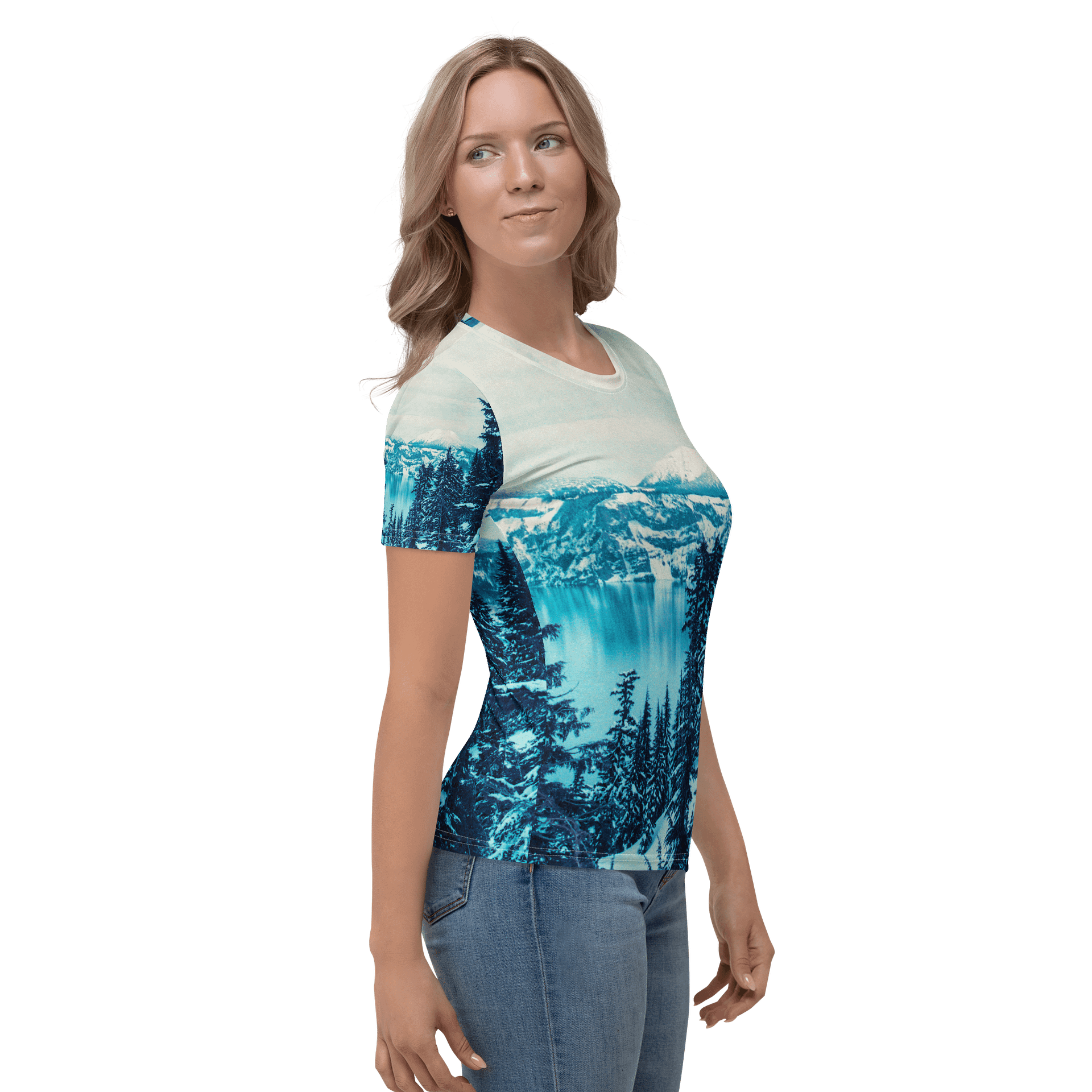 Crater Lake Lomopurple Baby Doll T-Shirt product image (4)