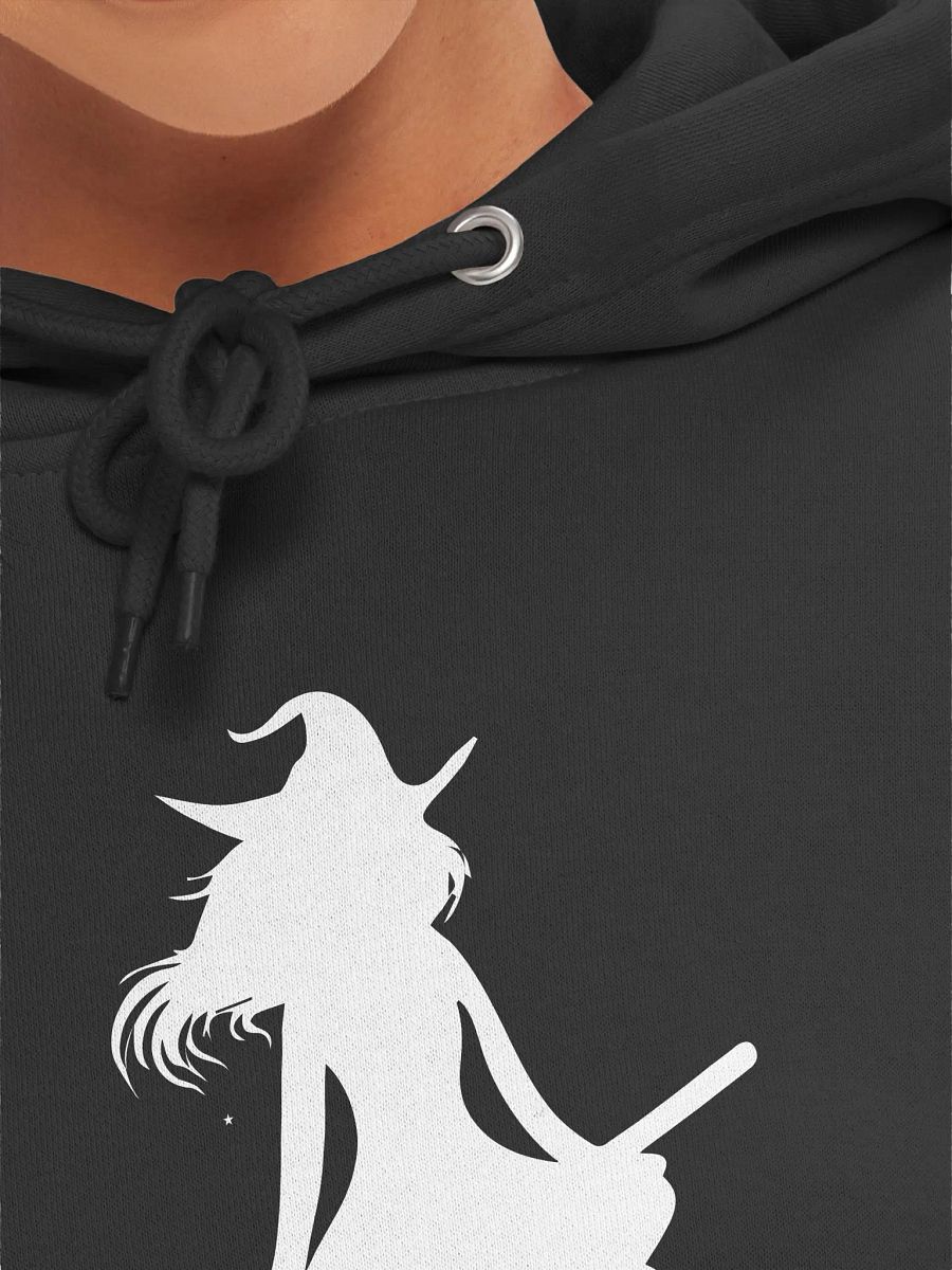 Humorous Ladies Halloween Sweatshirt Witch Driving a Stick product image (7)