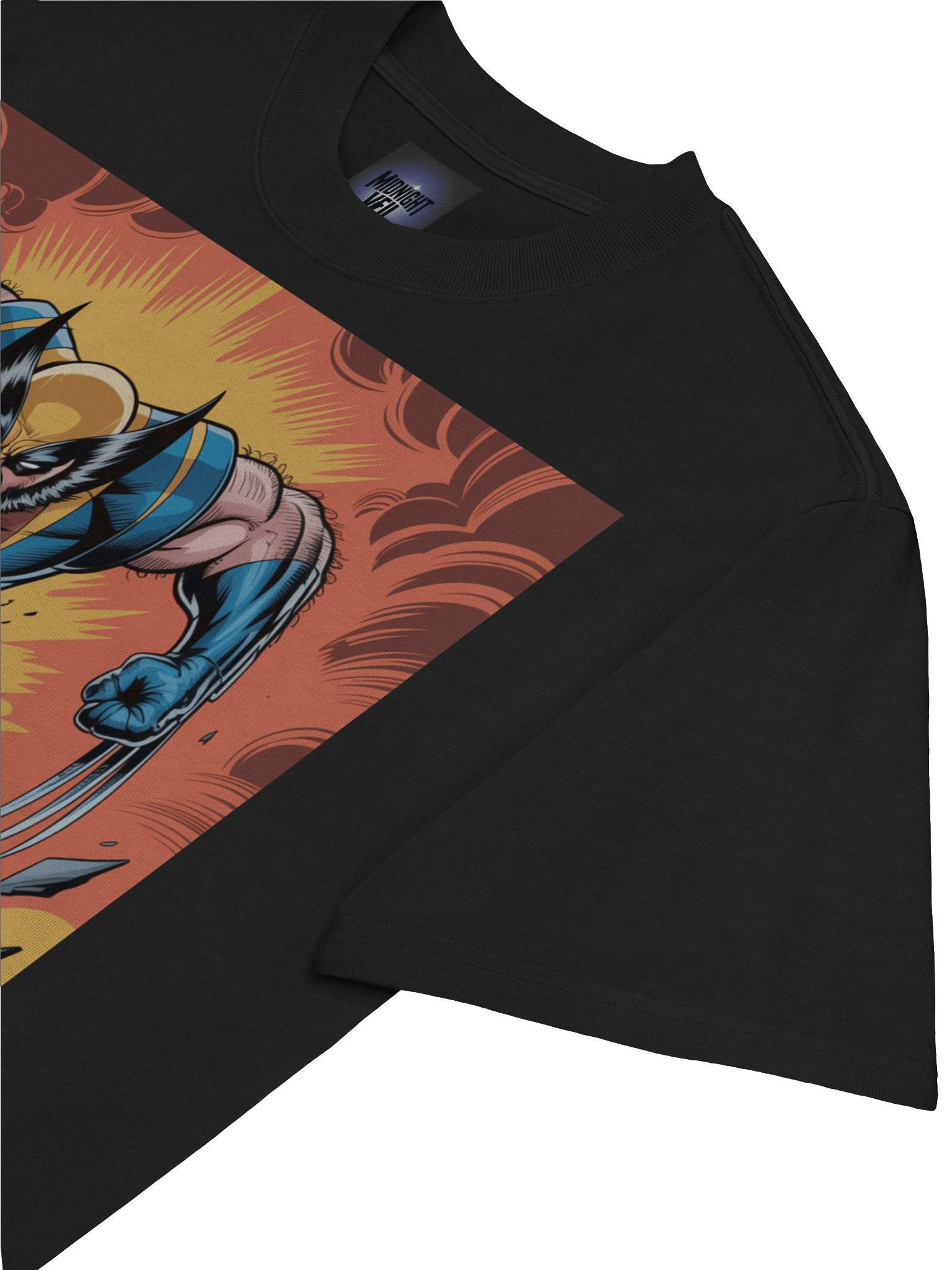 Inferno Claws: Wolverine Faded Berserker Oversized T-Shirt product image (7)