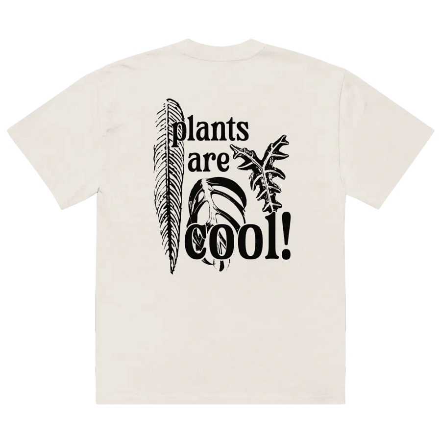 plants are cool 😎 oversized tee product image (4)