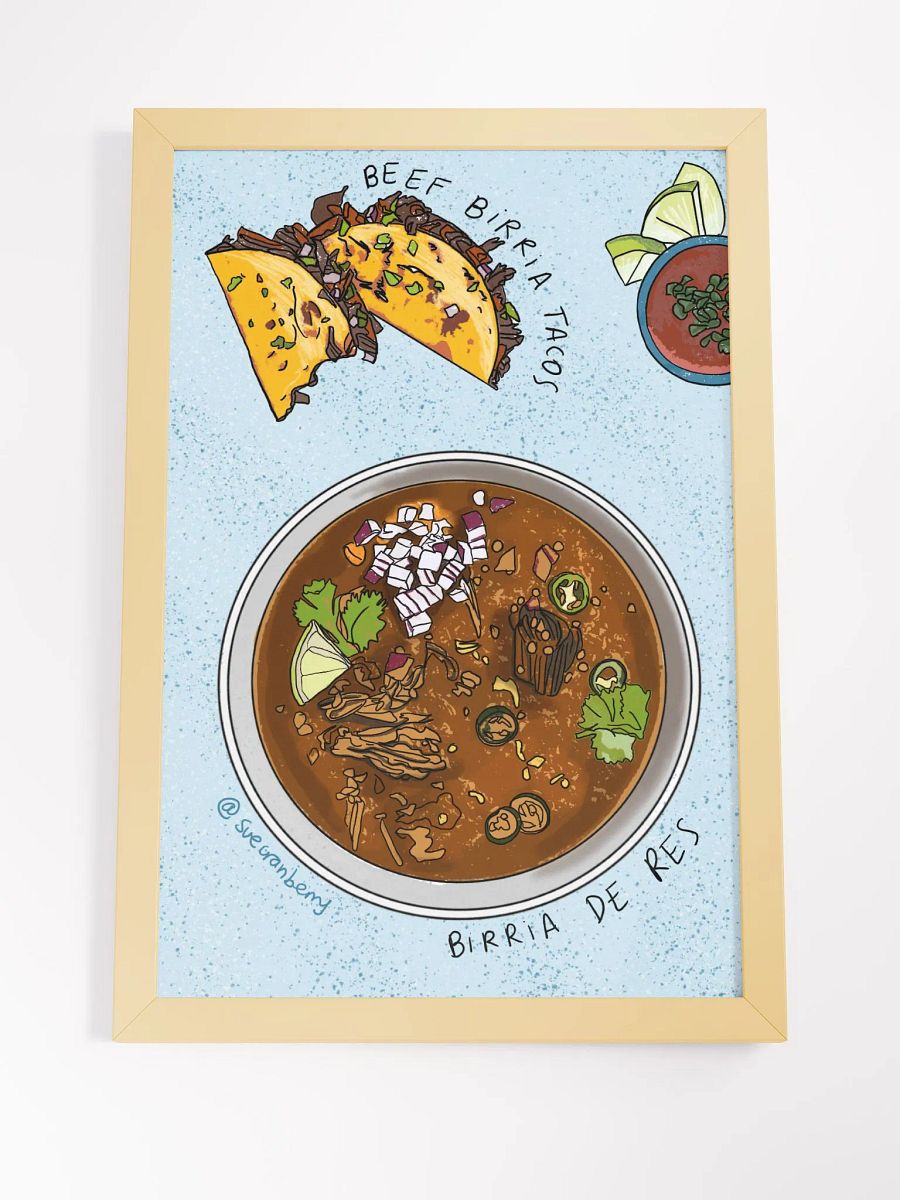 Beef Birria Tacos Framed Poster product image (4)