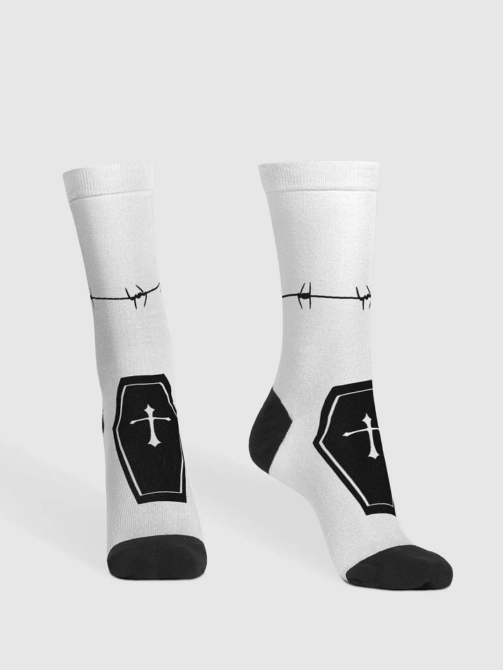 Barbed Wire Coffin Socks product image (2)