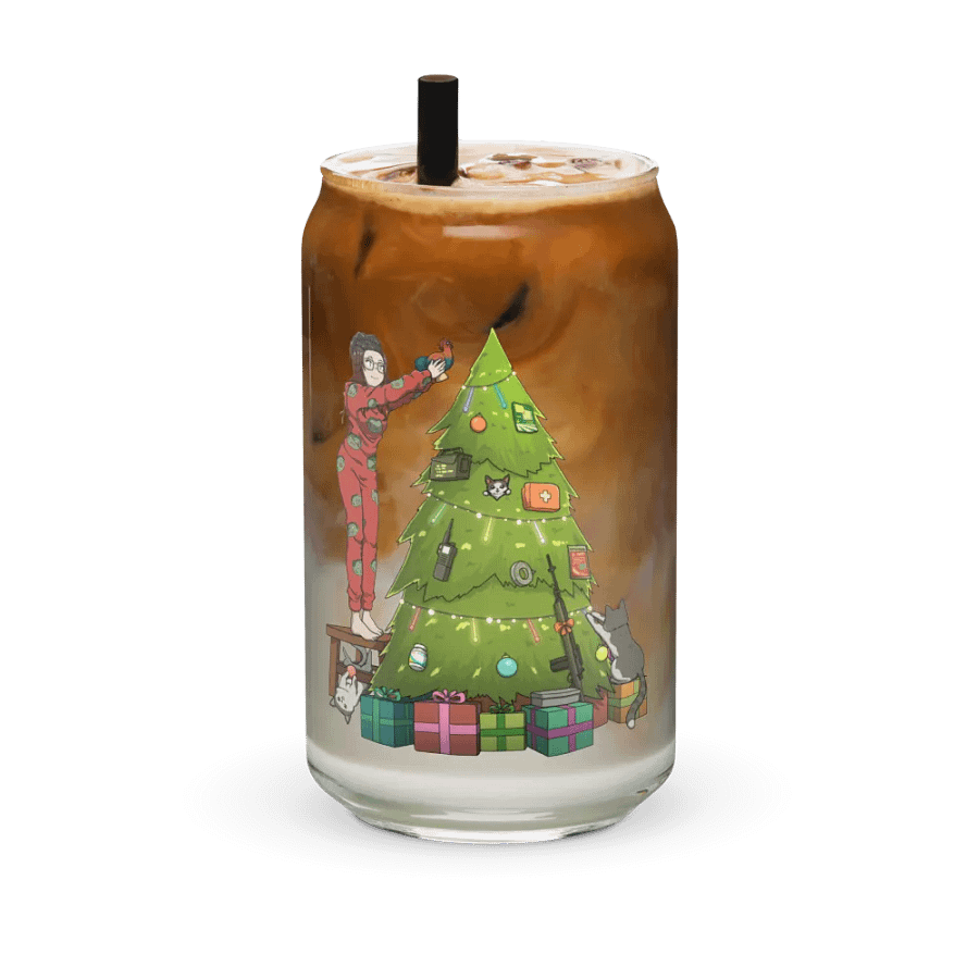 Christmas Edition Can shaped glass product image (6)