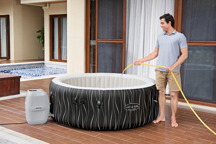 60059 Lay-z-Spa 77" x 26" Hollywood Airjet with LED (Portable Hot Tub Jacuzzi) product image (6)