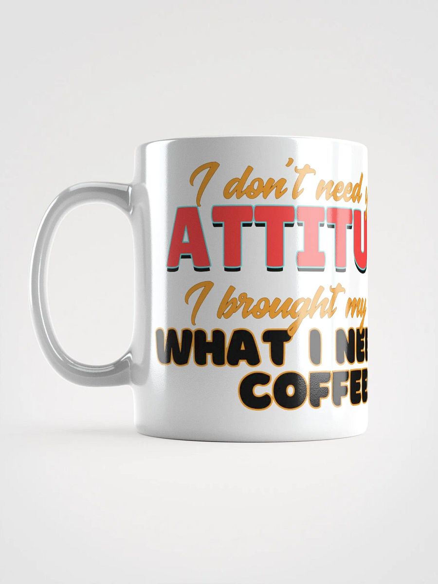 Cat with ATTITUDE... needs coffee! - MUG product image (1)