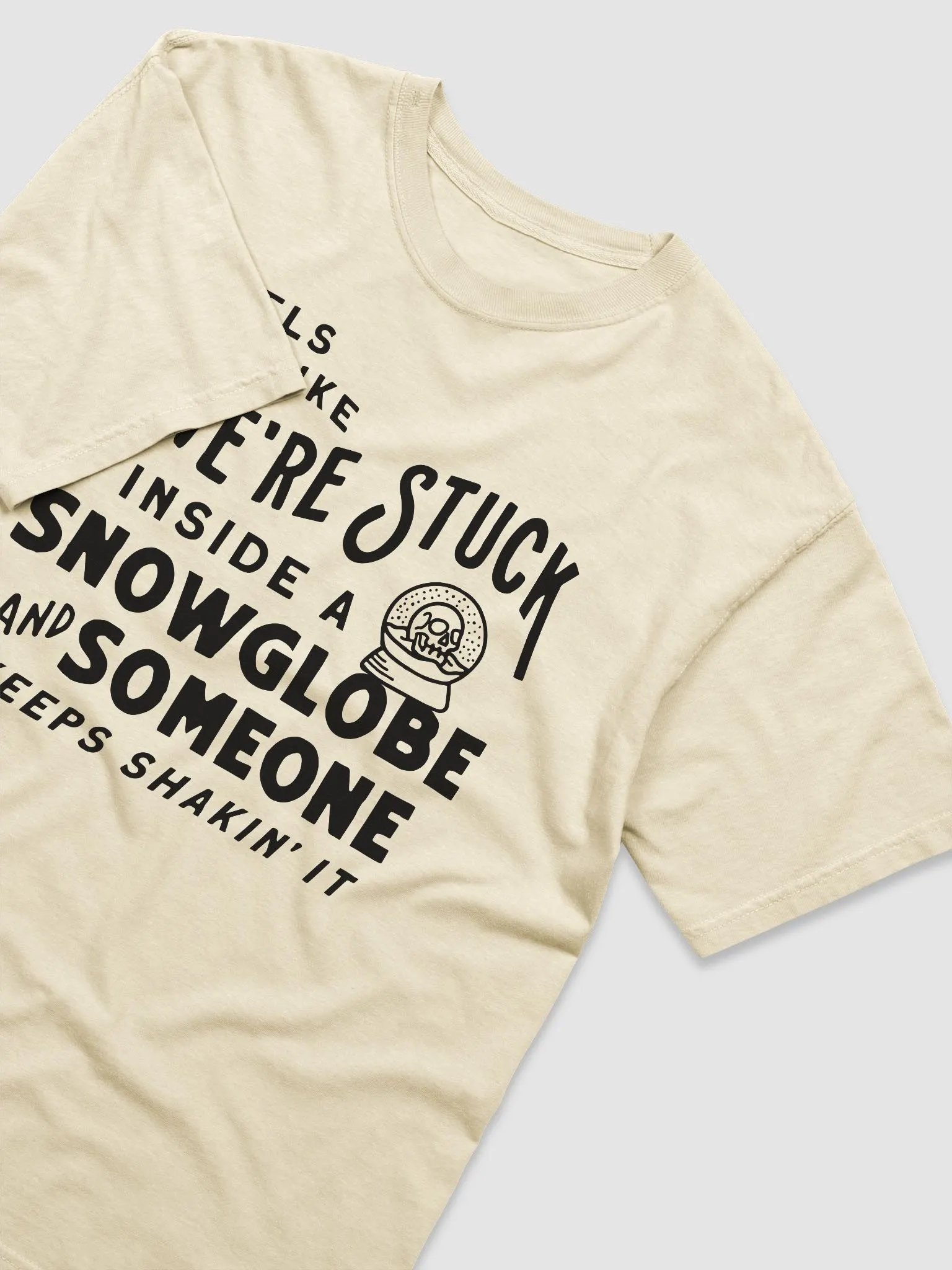Snowglobe Censored Heavyweight Tee (Light) (BB x CC) product image (3)