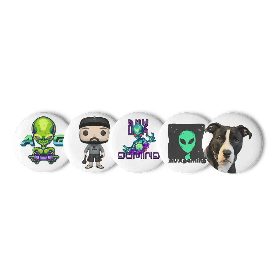 AUXgaming Alien Gamer Button Set product image (2)