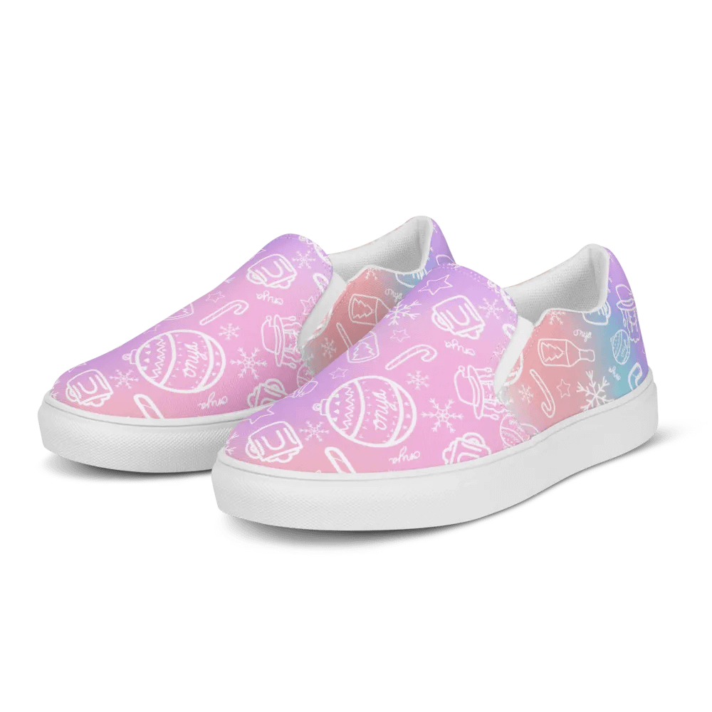 Limited Edition Christmas Tie Die Mens Slip-On Shoes product image (5)