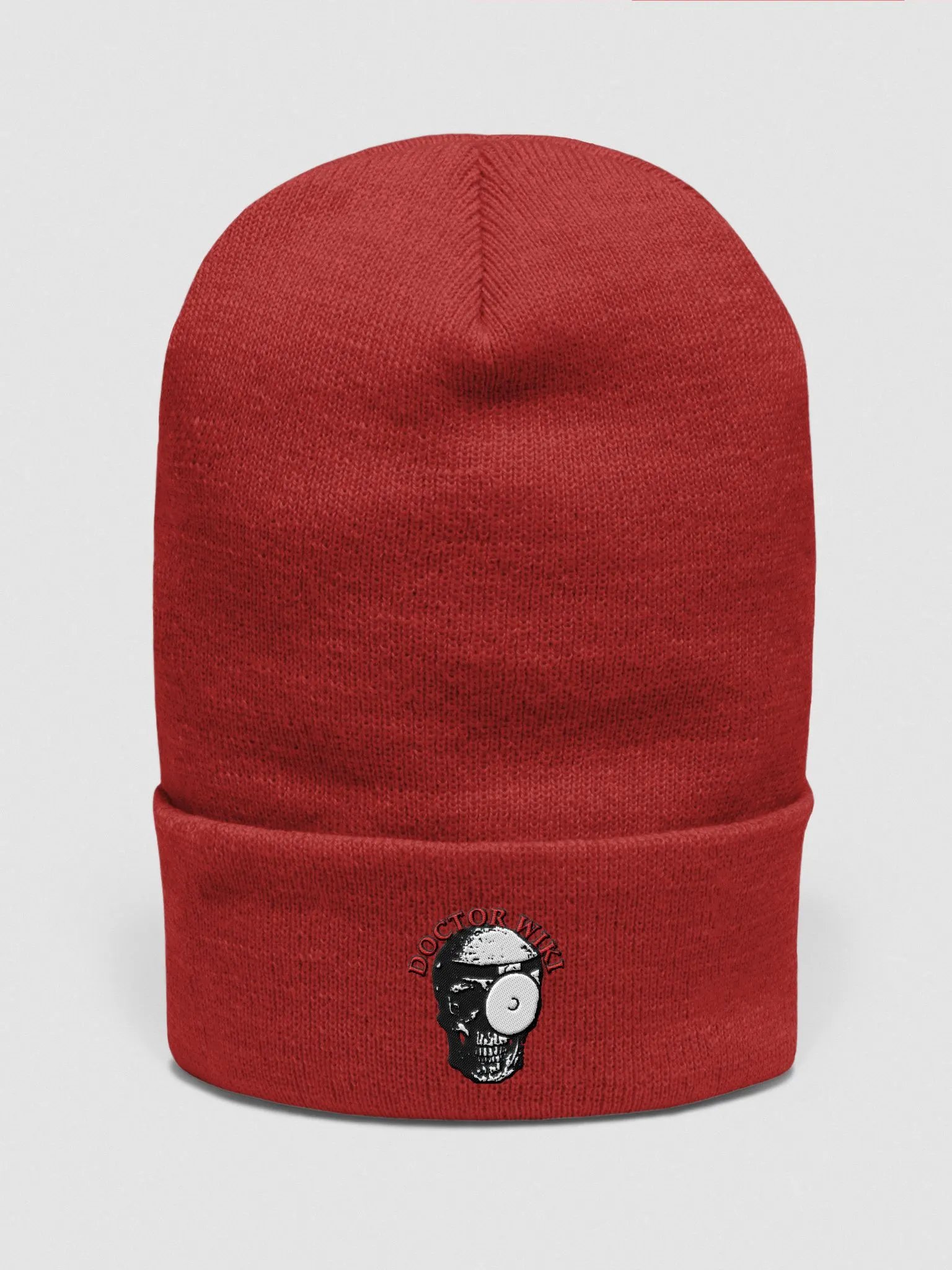 Doctor Wiki Form-Fitted Embroidered Beanie product image (2)